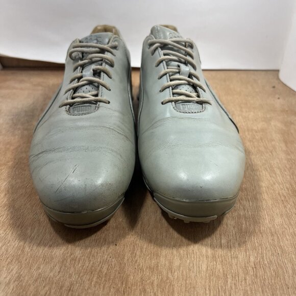 Puma Titan Tour Ignite Premium Golf Shoes Men Size 10 Drizzle-green gecko - Picture 2 of 10